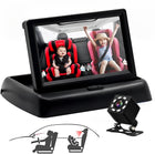 Car Baby Monitor Camera - Backseat Baby Camera with Night Vision Display