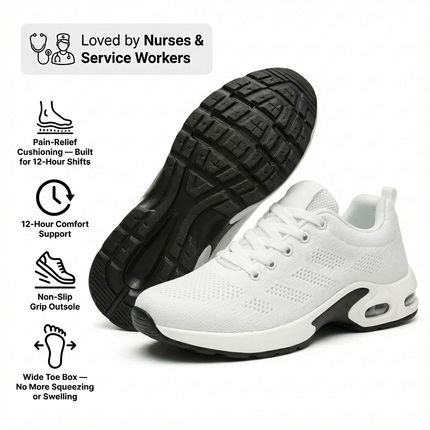 12-Hour Shift Women's Orthopedic Sneakers for Heel & Plantar Fasciitis