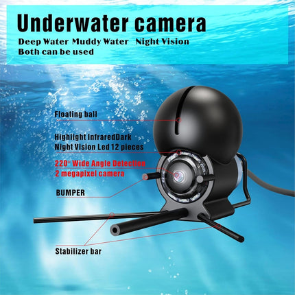 Underwater Fishing Camera - Portable Fish Finder, 4.3 Inch LCD Screen