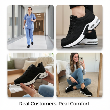 12-Hour Shift Women's Orthopedic Sneakers for Heel & Plantar Fasciitis