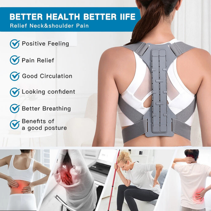 Clavicle Posture Support Belt - Adjustable Spinal, Shoulder Alignment