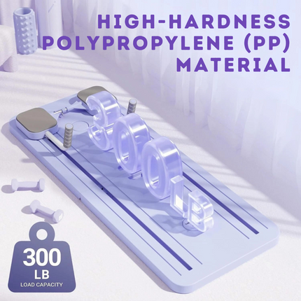 Foldable Pilates Board for Home Workouts - Reformer-Style Core Training
