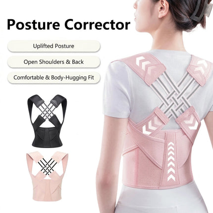 Lite Full-Back Posture Corrector - Adjustable Breathable Mesh Brace