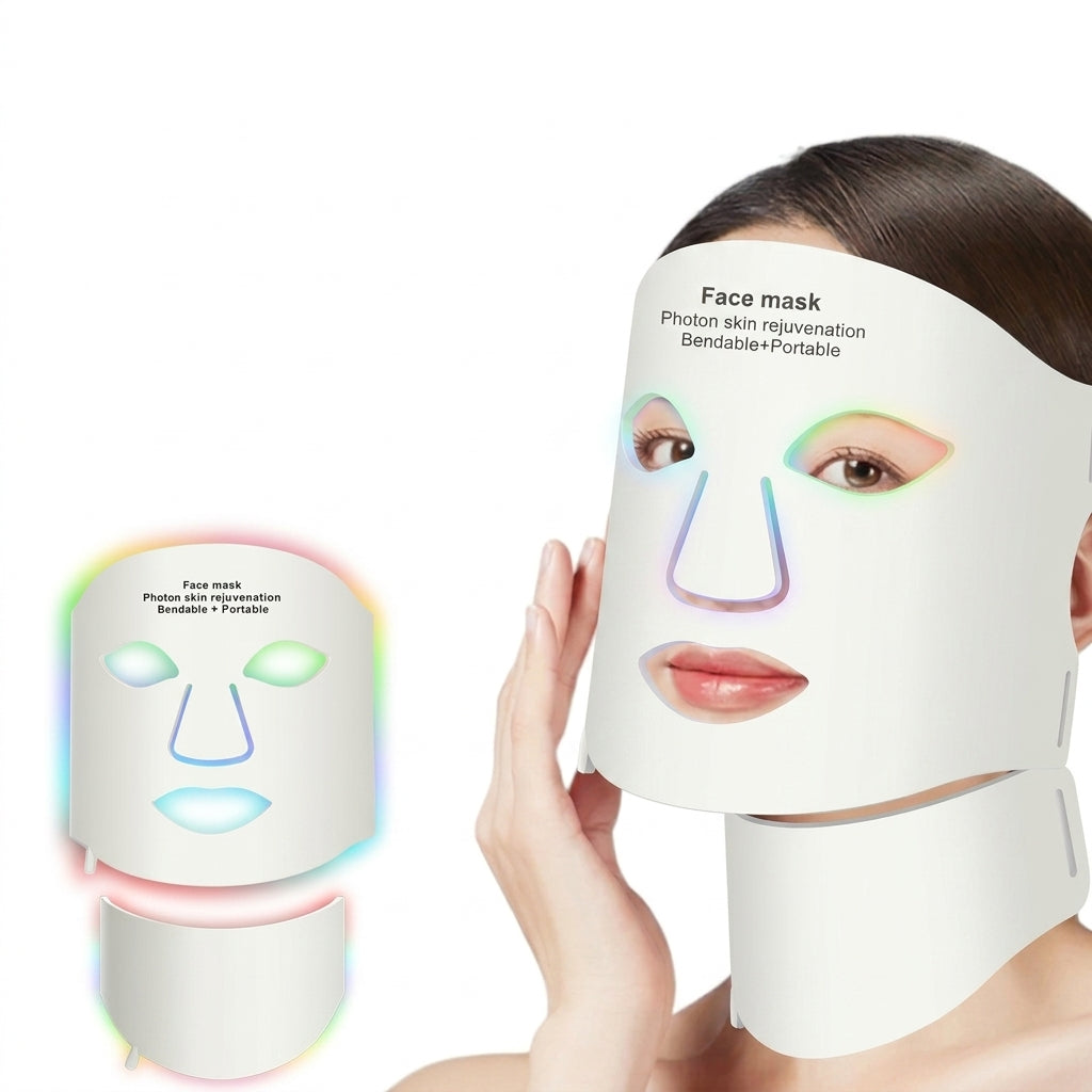 ManiPrism 7-Color LED Light Therapy Face & Neck Mask