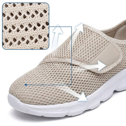 Women's Ergonomic Air Mesh Sneakers - Lightweight Breathable Arch Support Shoes