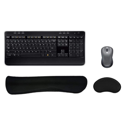 Keyboard & Mouse Wrist Rest Set - Memory Foam, Cooling Ergonomic Support