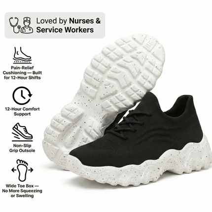 Women's Orthopedic Sock Sneakers for Heel & Plantar Fasciitis - All-Day Support