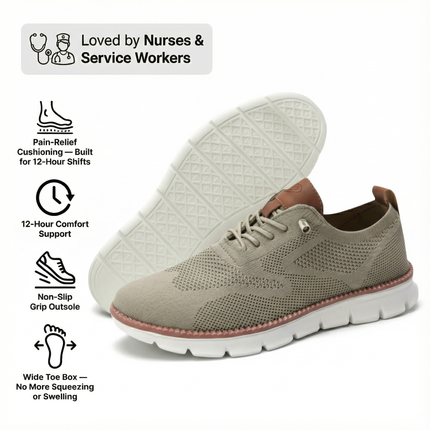 Men's Orthopedic Shoes for Heel & Plantar Fasciitis - All-Day Comfort