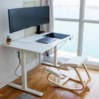 Ergonomic Kneeling Chair - Cushioned Knee Pads, Rocking Base, Wood Frame