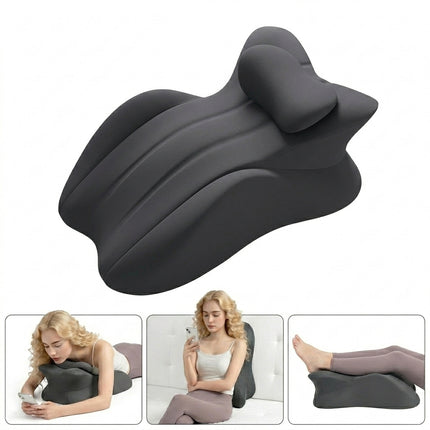 Ergonomic Memory Foam Multi-Positional Wedge Pillow - Chest & Arm Support Zones