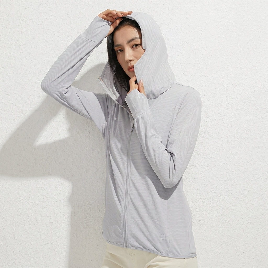 ManiBreeze Detachable UPF 50+ UV Sun Protection Hoodie Jacket for Woman