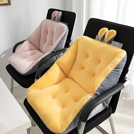 Tufted Velvet Chair Cushion - Removable Washable Cover, 7 Color Options