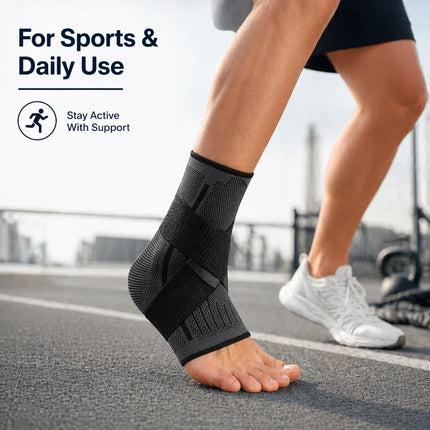 ManiGuard Adjustable Ankle Support Brace - 1 Pair