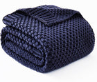 Cozy Comfort Knitted Weighted Blanket - Breathable Cooling Microfiber