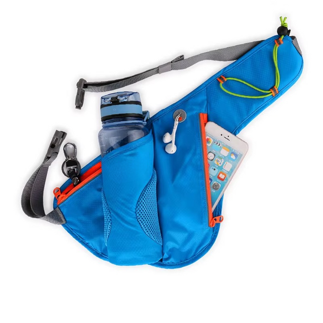 Active Gear Running Waist Bag - Hydration Holder, Phone Pocket, Snug Fit