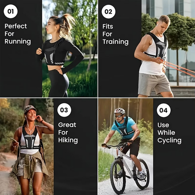 Ultra Light Running Vest - Hydration Holder, Phone Pocket, Comfort Fit