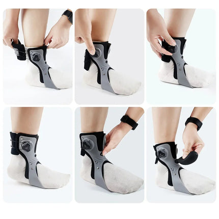 Adjustable Ankle Support Brace - Dorsiflexion Assist, Gait Stability Aid