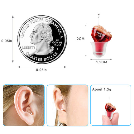 Advanced CIC Hearing Aid - Discreet Micro Digital Ear Sound Enhancer