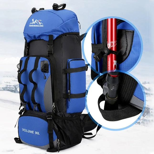90L Waterproof Hiking Backpack - Ultralight, Ergonomic Trekking Pack