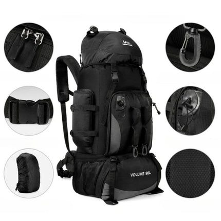 90L Waterproof Hiking Backpack - Ultralight, Ergonomic Trekking Pack