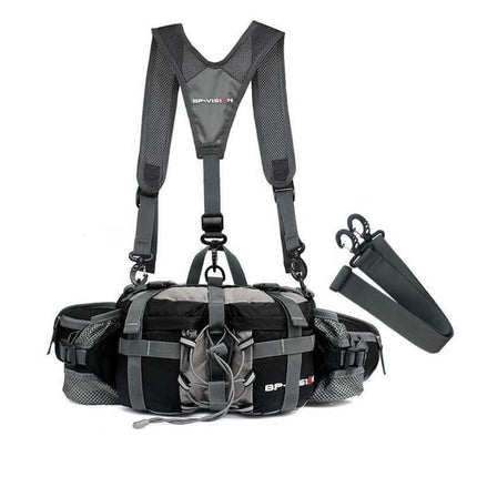 Adjustable Hiking Hip Bag - Waterproof, Multi-Pocket Outdoor Fanny Pack