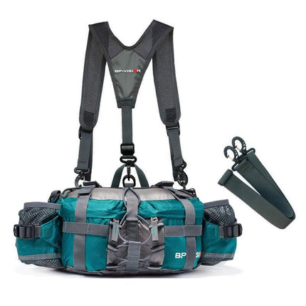 Adjustable Hiking Hip Bag - Waterproof, Multi-Pocket Outdoor Fanny Pack