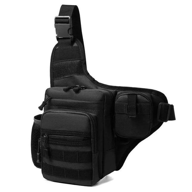 Adventure Ready Hiking Chest Bag - Rugged 600D Nylon, Multi-Carry Design