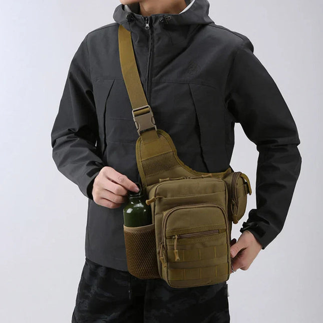 Adventure Ready Hiking Chest Bag - Rugged 600D Nylon, Multi-Carry Design