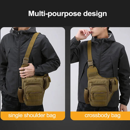 Adventure Ready Hiking Chest Bag - Rugged 600D Nylon, Multi-Carry Design