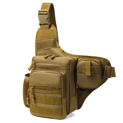 Adventure Ready Hiking Chest Bag - Rugged 600D Nylon, Multi-Carry Design