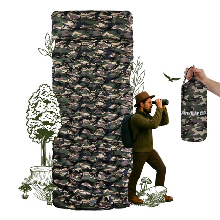 Ultralight Sleeping Mat - Integrated Pump, Ultra-Compact Backpacking Pad