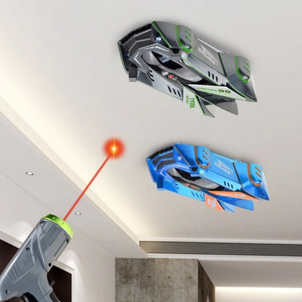 Wall Climbing RC Car - Laser Guided, LED Headlights, Rechargeable