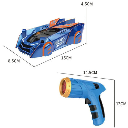 Wall Climbing RC Car - Laser Guided, LED Headlights, Rechargeable