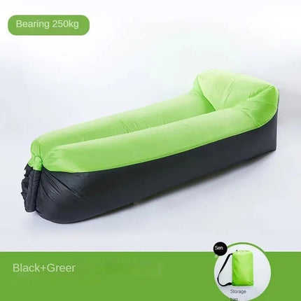 Inflatable Outdoor Sofa - Ergonomic Headrest, No-Pump Fill, Portable