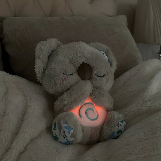 Breathing Bear Night Light - Rechargeable Plush, Soft Glow for Nursery