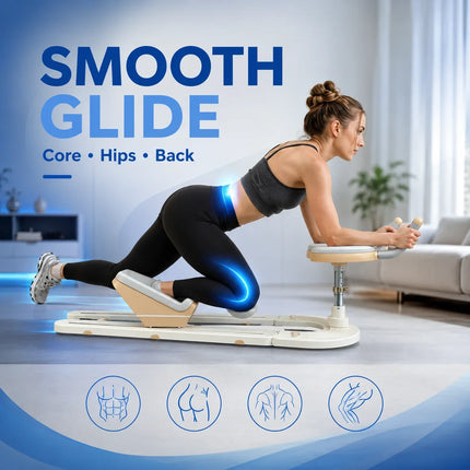Back Stretch Twist Machine - Compact, Padded, Core & Spine Mobility Tool
