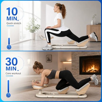 Back Stretch Twist Machine - Compact, Padded, Core & Spine Mobility Tool