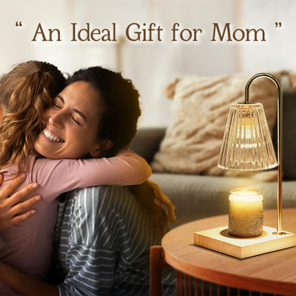 Top-Down Candle Warmer Lamp - Dimmable, Timer, Flameless Jar Melt