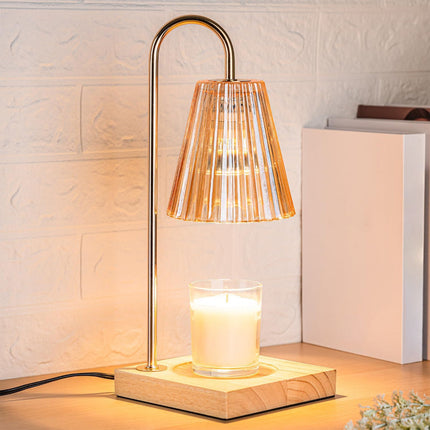 Top-Down Candle Warmer Lamp - Dimmable, Timer, Flameless Jar Melt