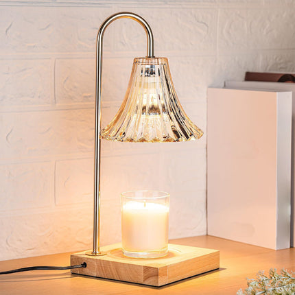 Top-Down Candle Warmer Lamp - Dimmable, Timer, Flameless Jar Melt