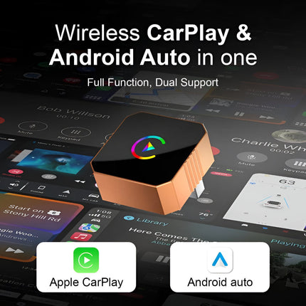 Wireless CarPlay Adapter - Dual Band USB and USB-C Dongle for iPhone