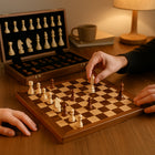 Wooden Chess Set with Storage - 32 Pieces, Classic Board Game