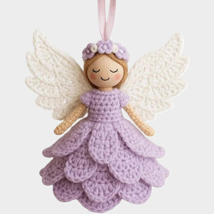 Crochet Kit for Beginners - DIY Yarn Christmas Angel Ornament Craft Set