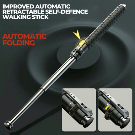 Walking Stick for Hiking - Telescopic Trekking Pole with Anti-Slip Grip