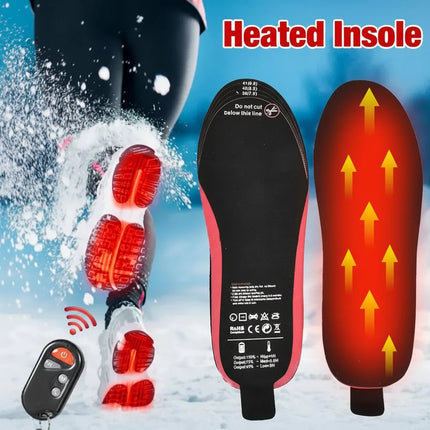 Rechargeable Cordless Heated Insoles - Cycling, Hiking & Snow Sports