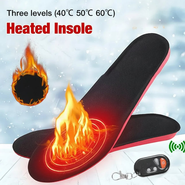 Rechargeable Cordless Heated Insoles - Cycling, Hiking & Snow Sports