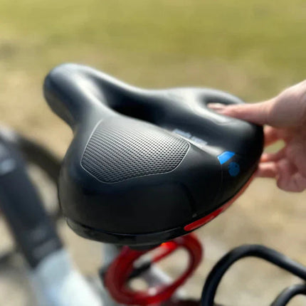 Shock Absorbing Bike Seat Cushion - Ergonomic Pain-Relief, Universal Fit