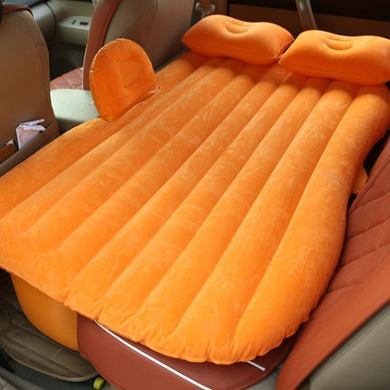 Comfort Travel Car Air Mattress - Electric Pump, Flannel, Compact Fold
