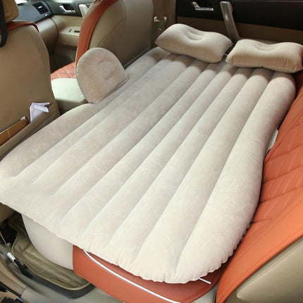 Comfort Travel Car Air Mattress - Electric Pump, Flannel, Compact Fold
