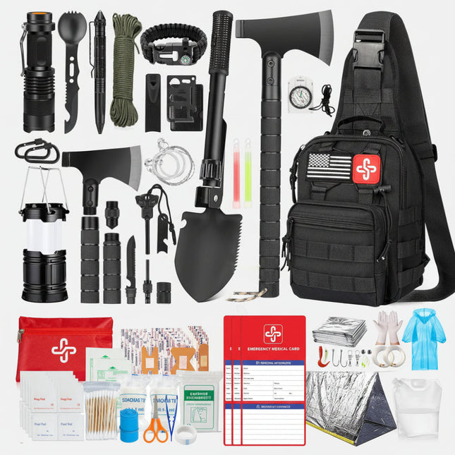 262-Piece Survival Kit - Emergency First Aid & Disaster Preparedness